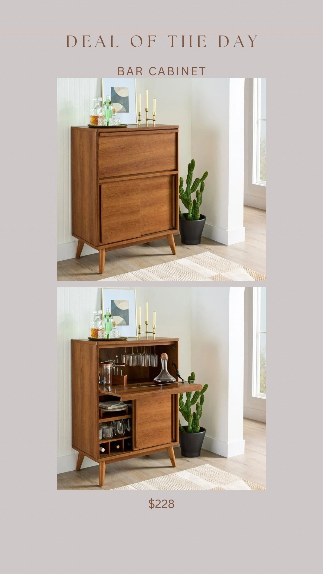 Brand new functional bar cabinet!!!!!! Love the flip down upper cabinet! Also has a wine glass rack, bottle storage, and shelf 

#LTKSaleAlert #LTKStyleTip #LTKHome