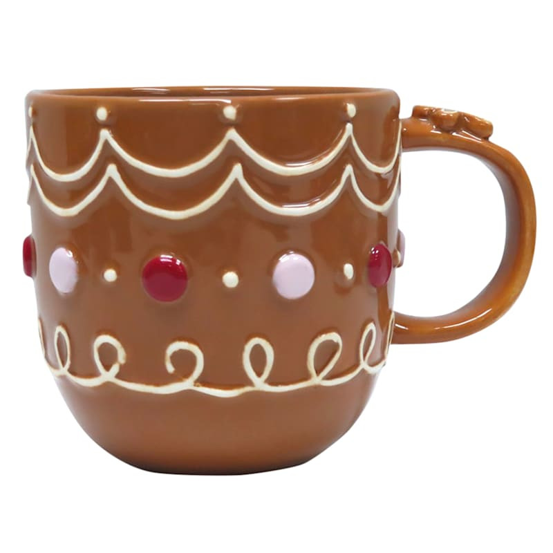 Gingerbread Ceramic Mug, 20oz | At Home
