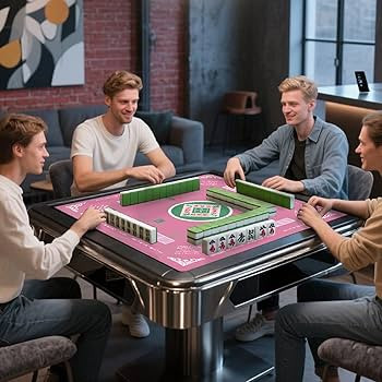 31.5 Inch Mahjong Mat for Table, 3MM Non-Slip & Noise Reduction Gaming Mat with Drawstring Bag, P... | Amazon (US)