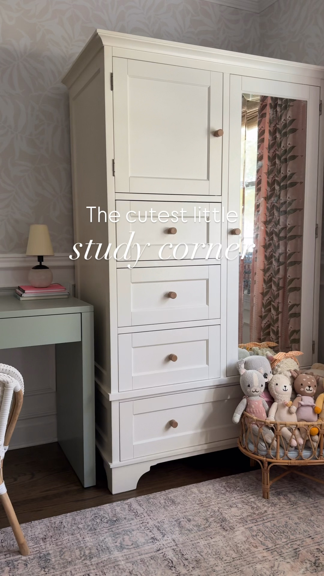 You don’t need a ton of space to create a cute kid’s study corner 🩶 I found this parsons desk that has the cooolest details, two drawers and comes in three colors — and it fits this little corner like a glove. 

Linking a few other kids’ desk and chair combinations that would work beautifully for any bedroom or playroom 🙌🏻

#LTKSaleAlert #LTKHome #LTKKids