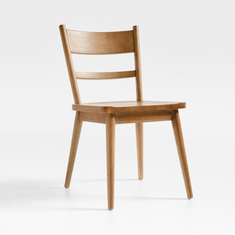 Arno Light Brown Wood Dining Chair + Reviews | Crate & Barrel | Crate & Barrel