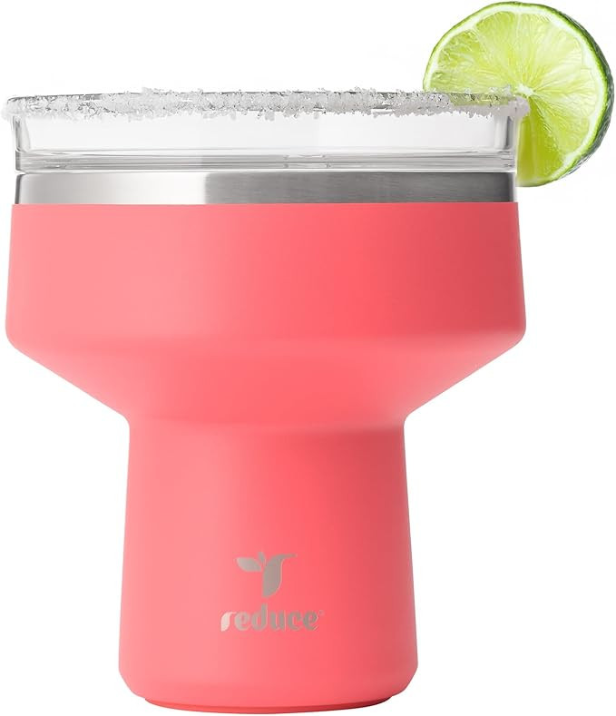 REDUCE Saltini 16 oz Cocktail Tumbler - Insulated Margarita Tumbler with Lid - Keeps Drinks Cold ... | Amazon (US)
