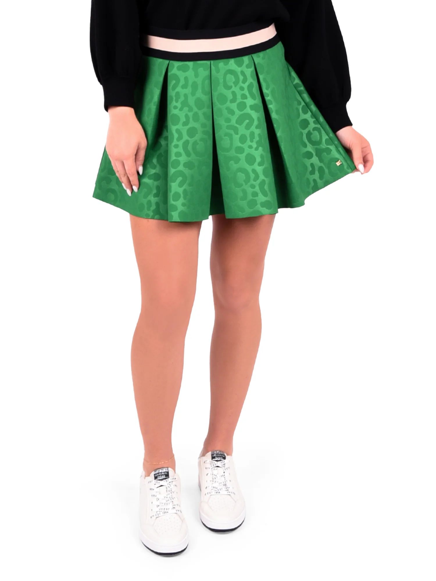 Sydney Skirt - Evergreen Cheetah | Emily McCarthy