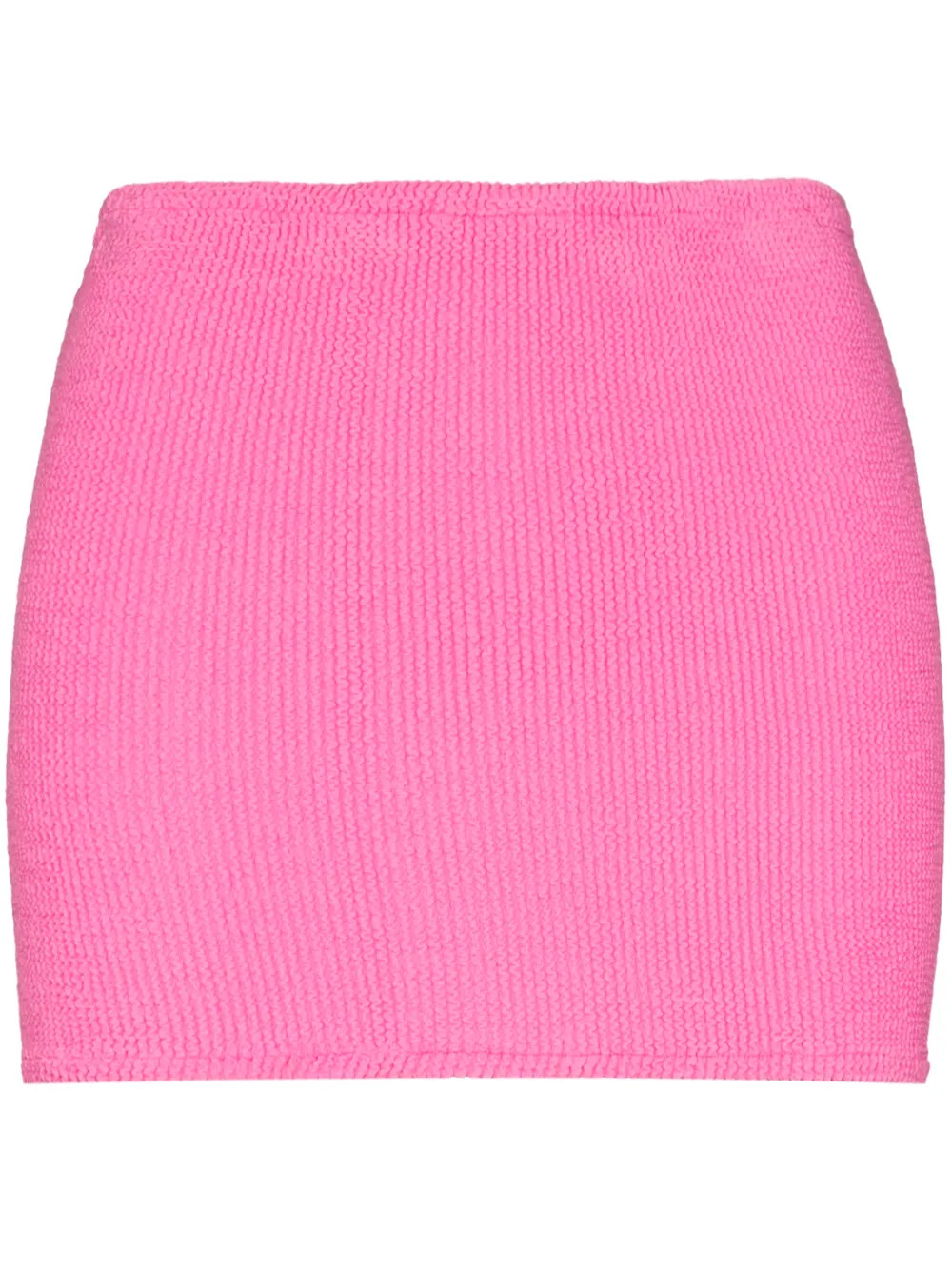 Hunza G crinkled-effect Mini Skirt - Farfetch | Farfetch Global