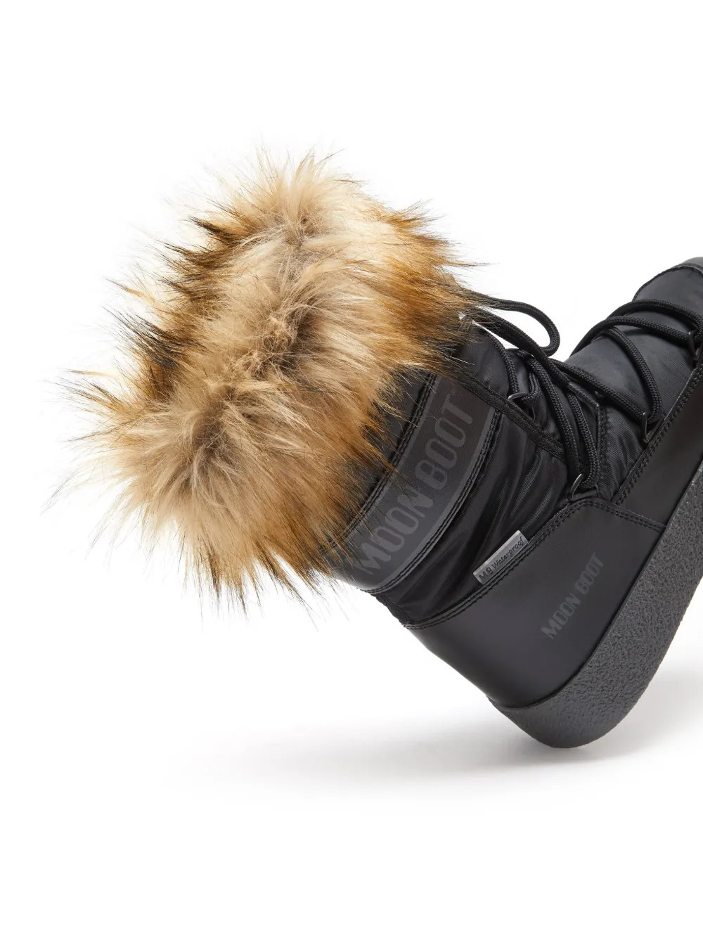 Moon Boot LTrack Monaco faux-fur Padded Boots | Black | FARFETCH | Farfetch Global