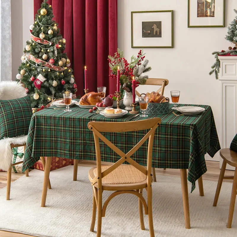 Mercer41 Reviel Plaid Christmas Polyester Tablecloth & Reviews | Wayfair | Wayfair North America