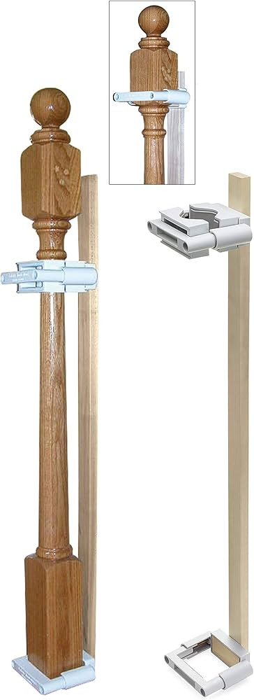 Safety Innovations No Hole Stairway Baby Gate Mounting Kit - Fits Posts from 2 3/4 inches to 3 1/... | Amazon (US)