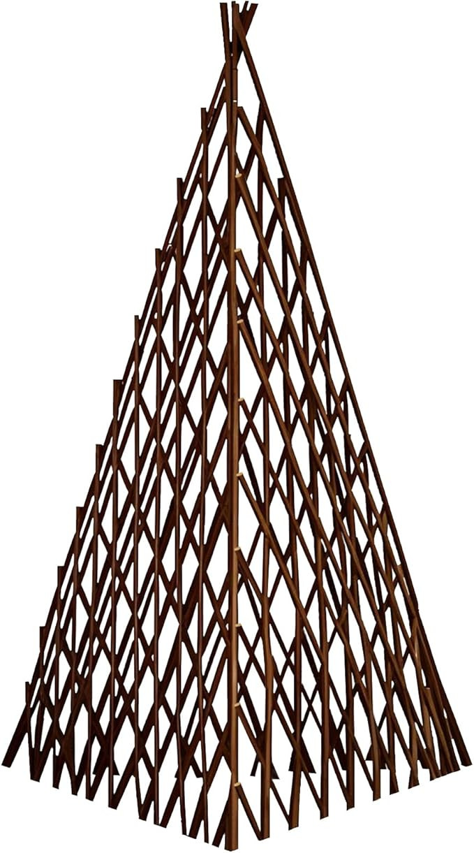 Triangle Tower Garden Trellis 48" Tall Plant Support for Climbing Vines and Flowers Stands,for Ga... | Amazon (US)