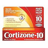 Cortizone 10 Maximum Strength Ointment 1 oz., 1% Hydrocortisone Ointment for Itch Relief | Amazon (US)