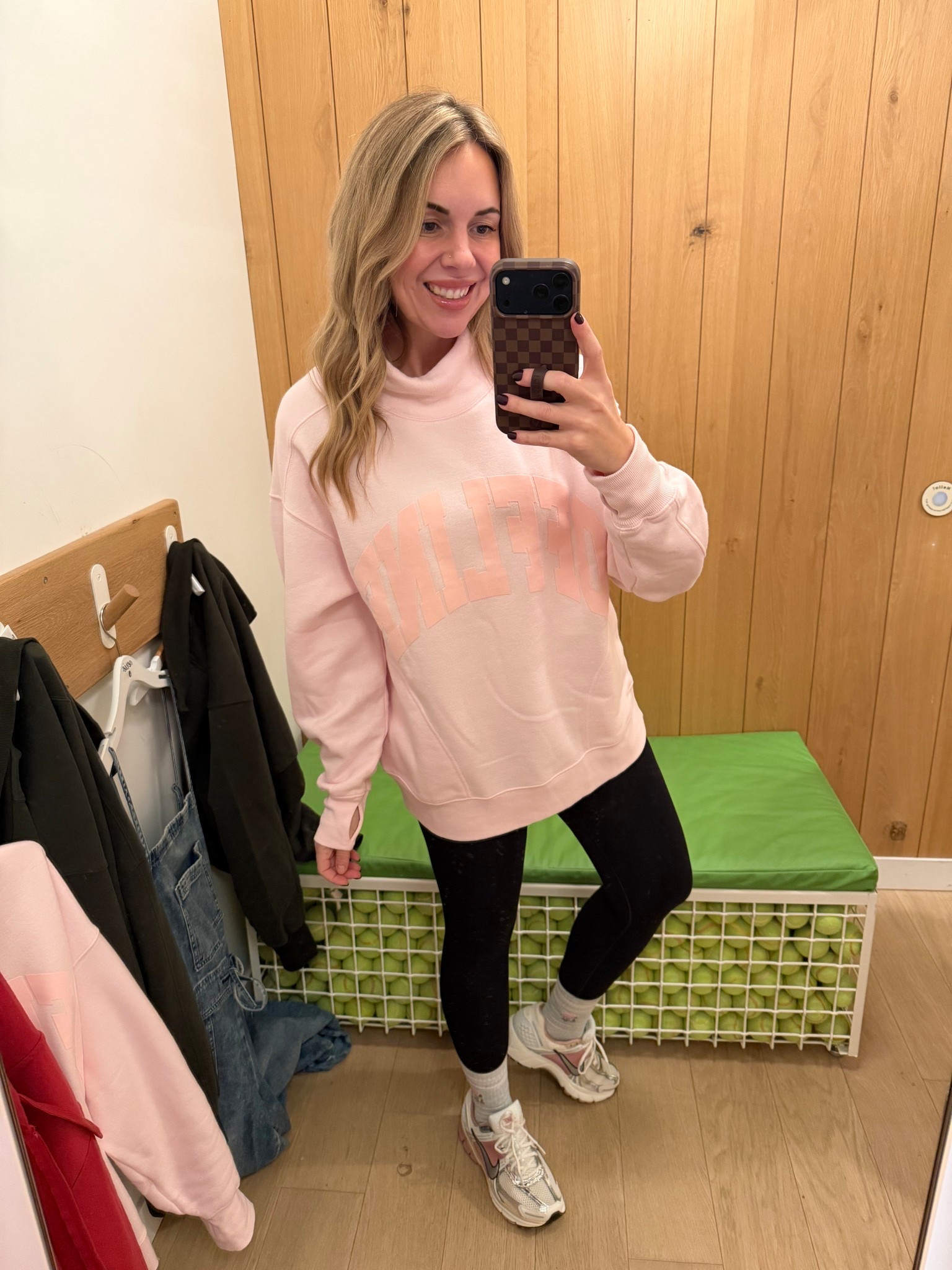 Sized down to XS in the offline tunic pullover! It’s selling out in some colors! Leggings are my true small. 

#LTKValentine #LTKActive