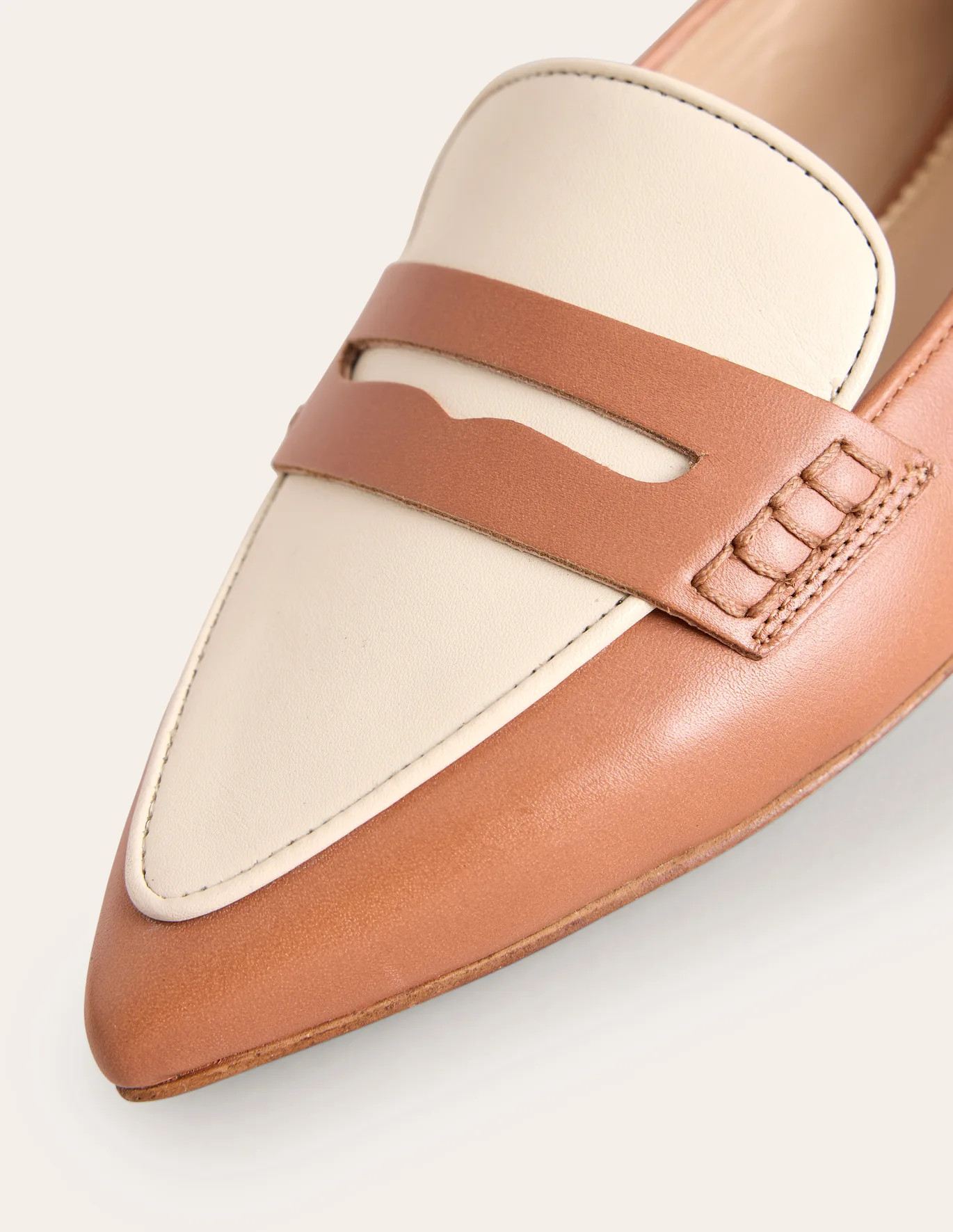 Pointed Loafers - Black and Camel Spot | Boden US | Boden (US)