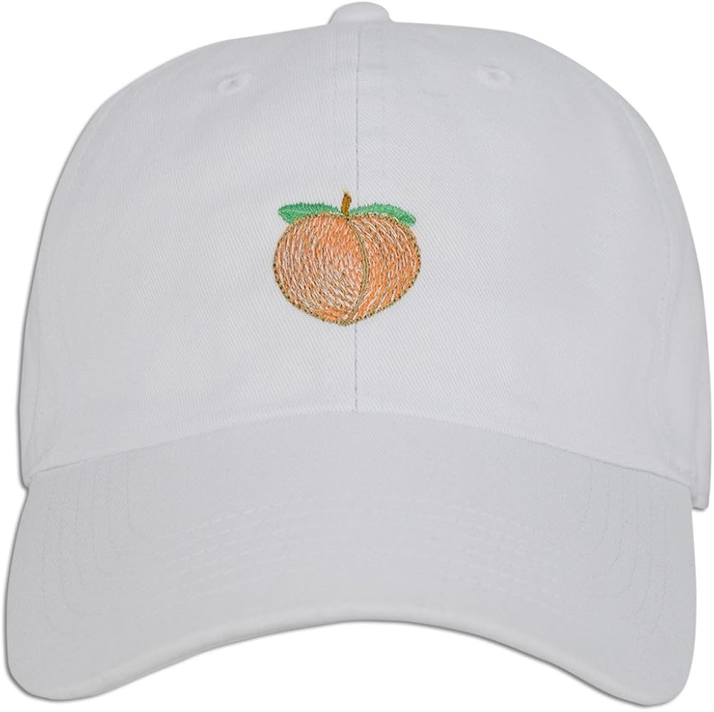 Peach Emoji Embroidered Dad Cap Hat Adjustable Polo Style Unconstructed | Amazon (US)