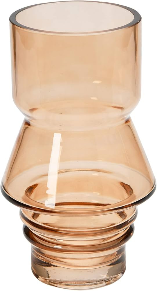 Bloomingville Glass Vase, 5" L x 5" W x 8" H, Brown | Amazon (US)