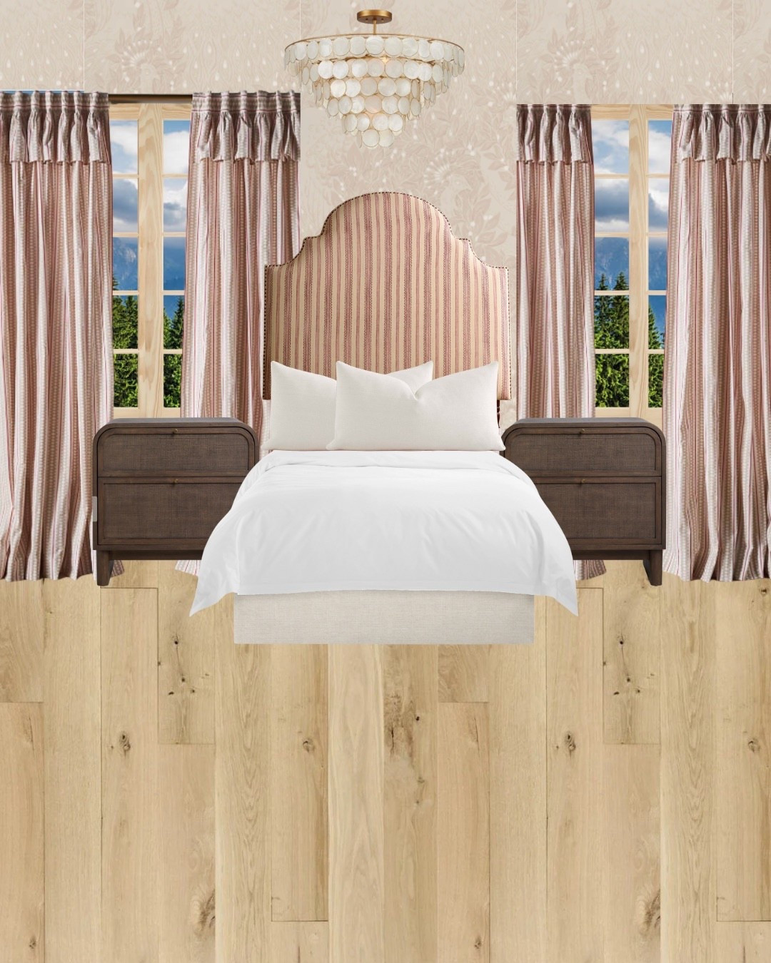 Super cute kid’s bedroom! Love this upholstered headboard and chandelier 🤍🤍 #interiordesign #kidsroom #kidbedroom #girlroom #homeinspo 

#LTKStyleTip #LTKHome #LTKFindsUnder50