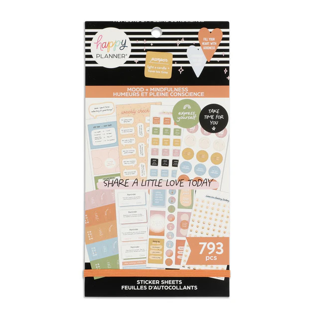 Value Pack Stickers - Mood + Mindfulness | The Happy Planner