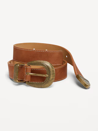 Faux Leather Heritage Belt | Old Navy (US)