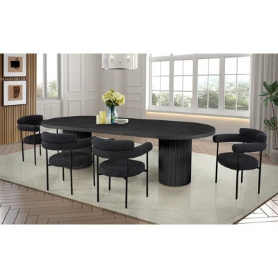 Orlina 5 Pieces Extendable Solid Wood Oval Dining Set | Wayfair North America