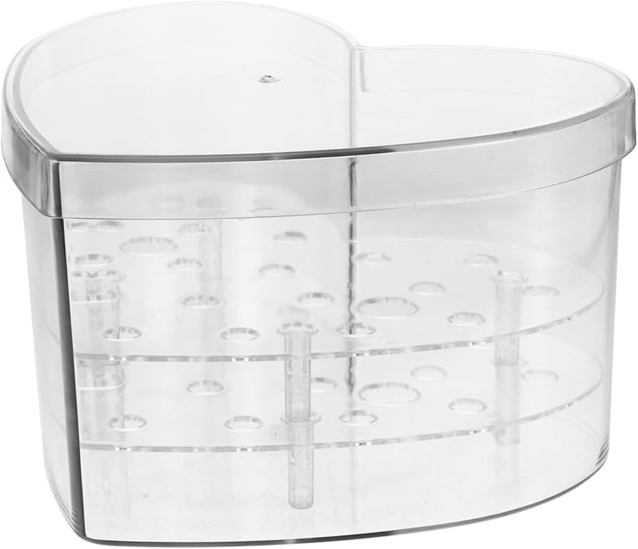 Clear Acrylic Heart-Shaped Flower Box for Floral Arrangements Small Transparent Decorative Case f... | Amazon (US)