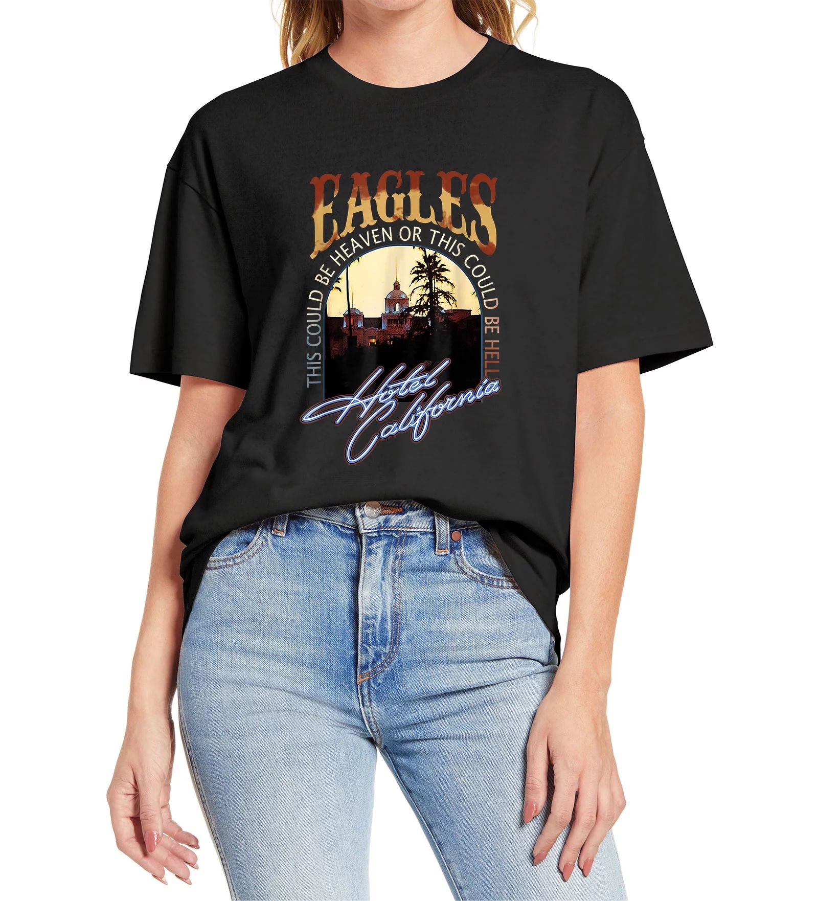 Envmenst Vintage Hotels Art Californias Band Music Legend -Shirt Funny Unisex T-Shirt Female Fash... | Walmart (US)