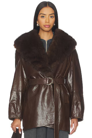 Ducie Nova Coat in Pecan Brown from Revolve.com | Revolve Clothing (Global)