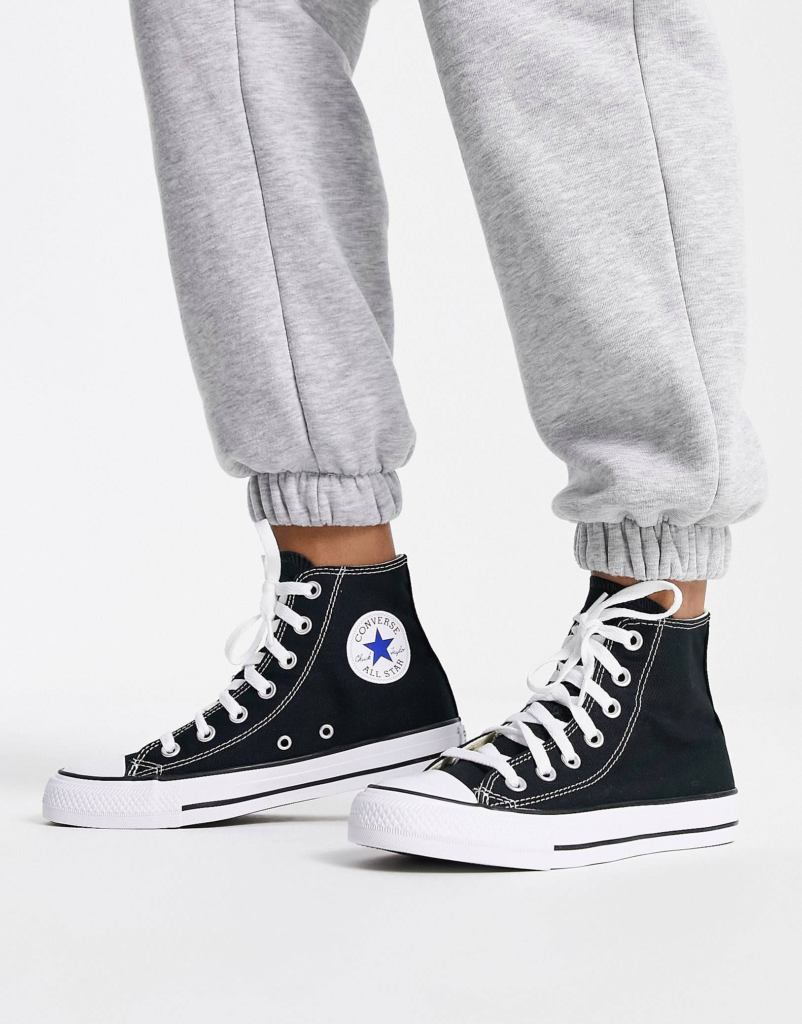 Converse Chuck Taylor All Star Hi unisex trainers in black | ASOS | ASOS (Global)