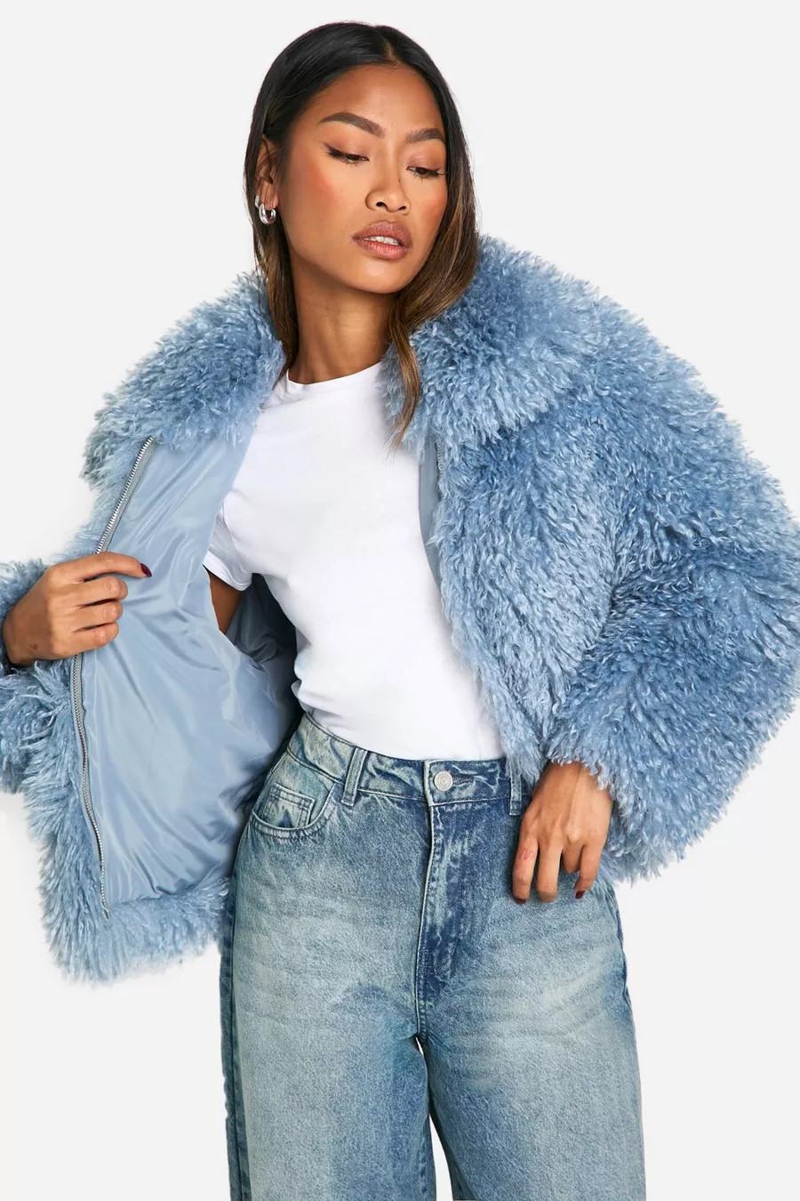 Shaggy Faux Fur Coat | boohoo (US & Canada)