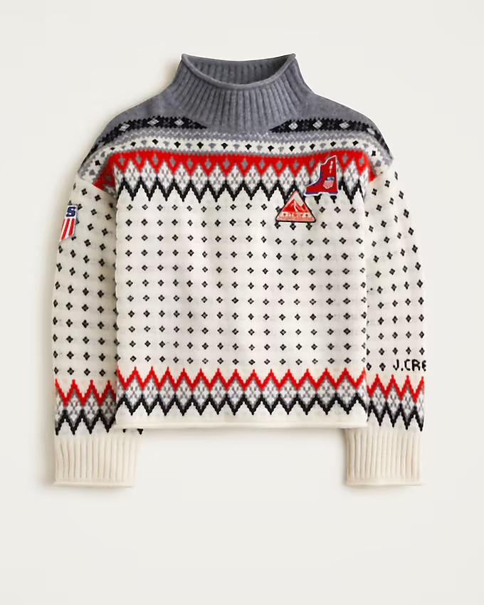 U.S. Ski & Snowboard by J.Crew Fair Isle Rollneck™ sweater in vintage wool | J. Crew US