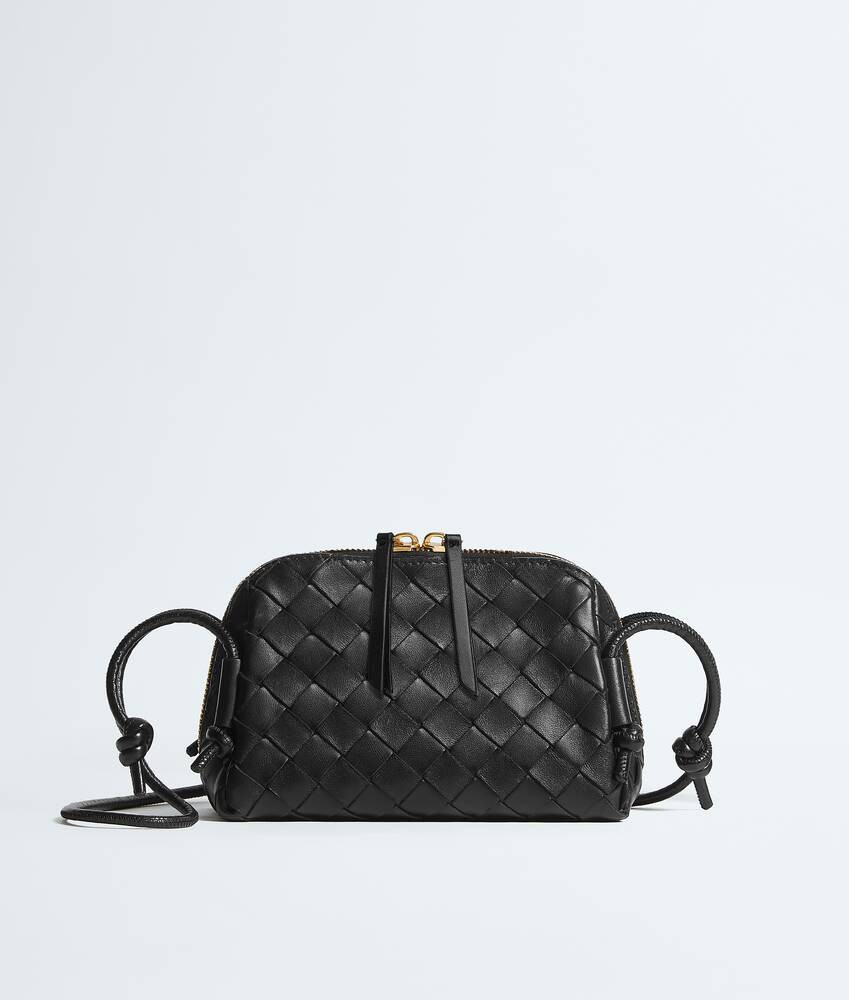 Women's Concert Pouch in Black | Bottega Veneta US | Bottega Veneta