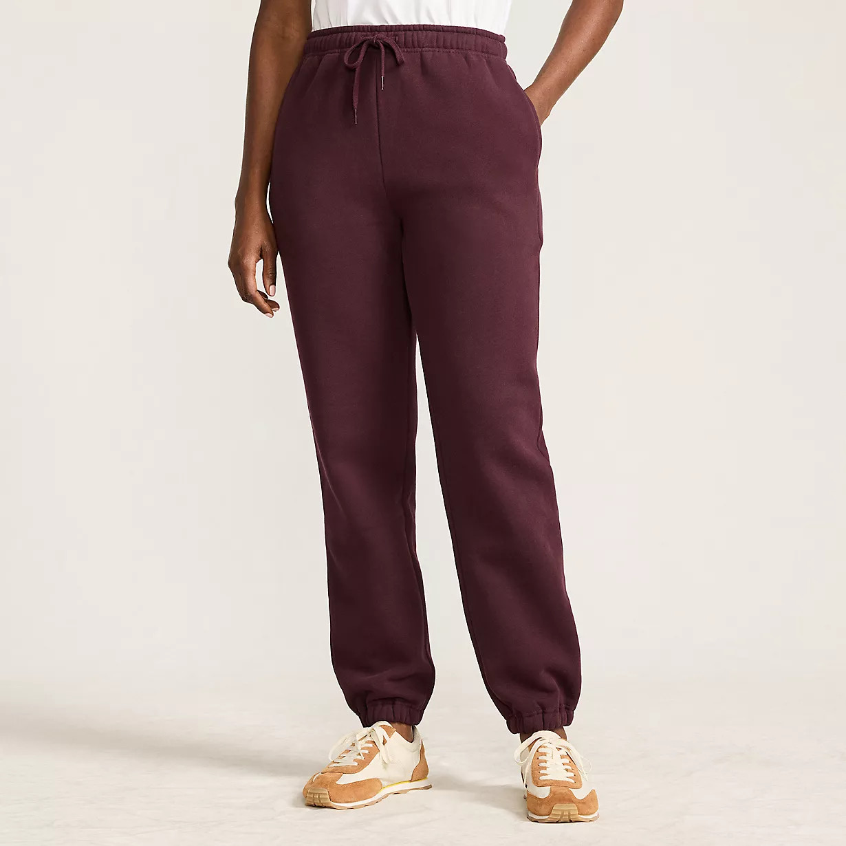 Women's Serious Sweats High Rise Jogger Pants - Set Bottom | Lands' End (US)