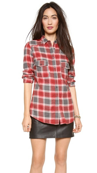 Dakota Collective Sharne Plaid Flannel Shirt | Shopbop