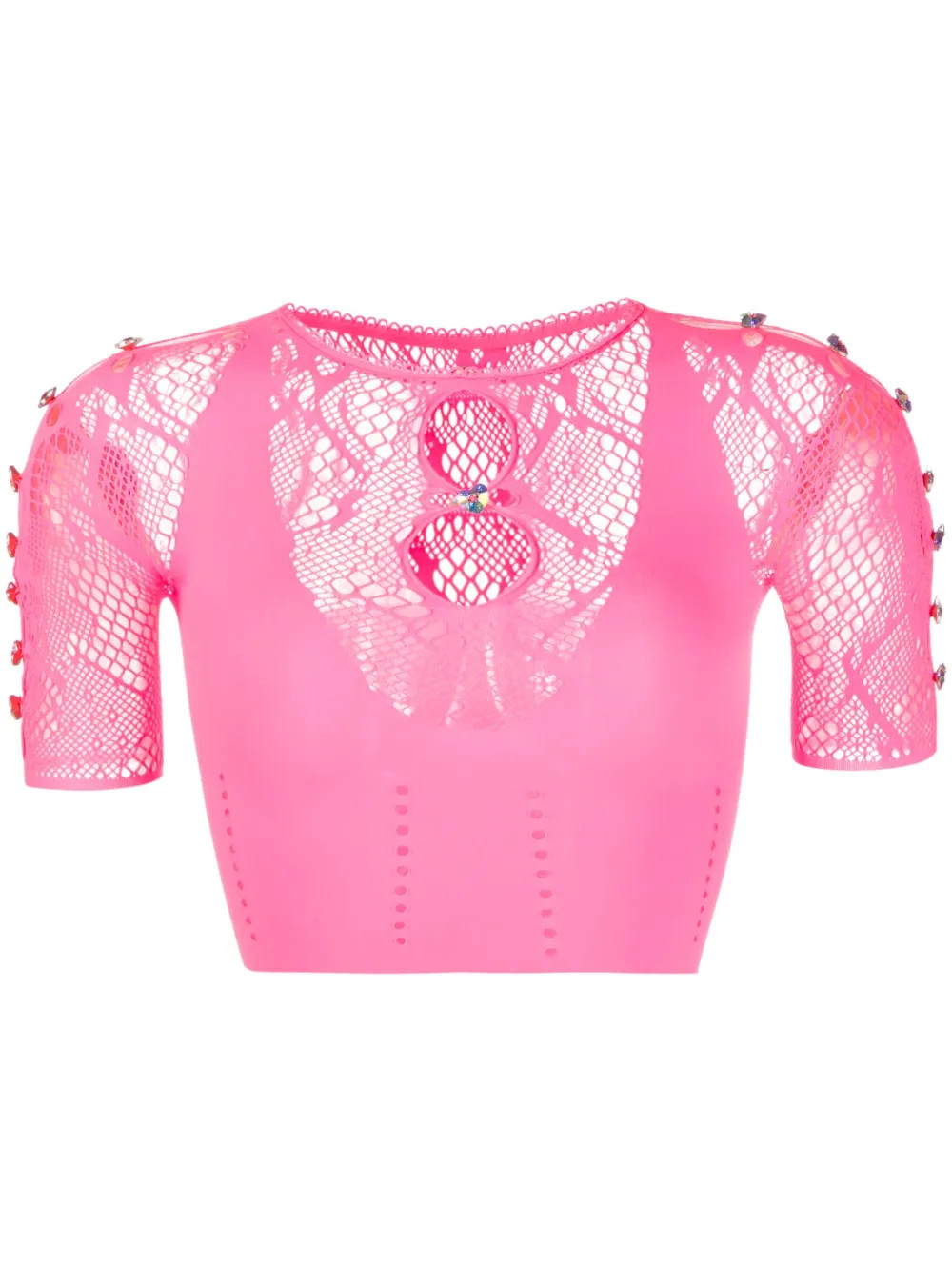 short-sleeve cropped top | Farfetch Global