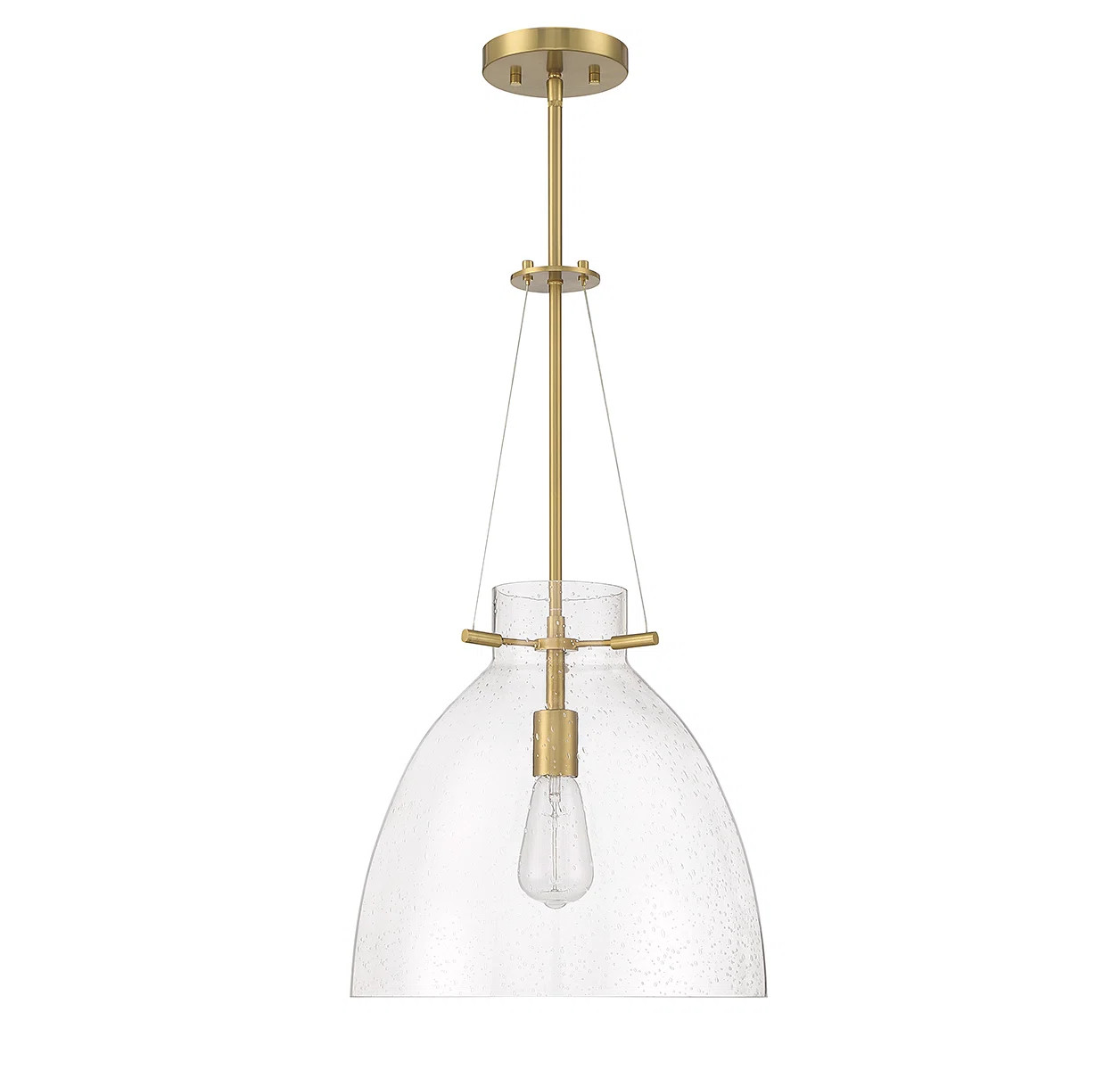 Theda 1 - Light Single Bell Pendant in Brown | Wayfair North America