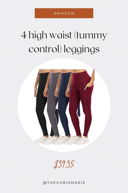 4 pack high-waist tummy control leggings !

#LTKfit #LTKunder50 #LTKFind