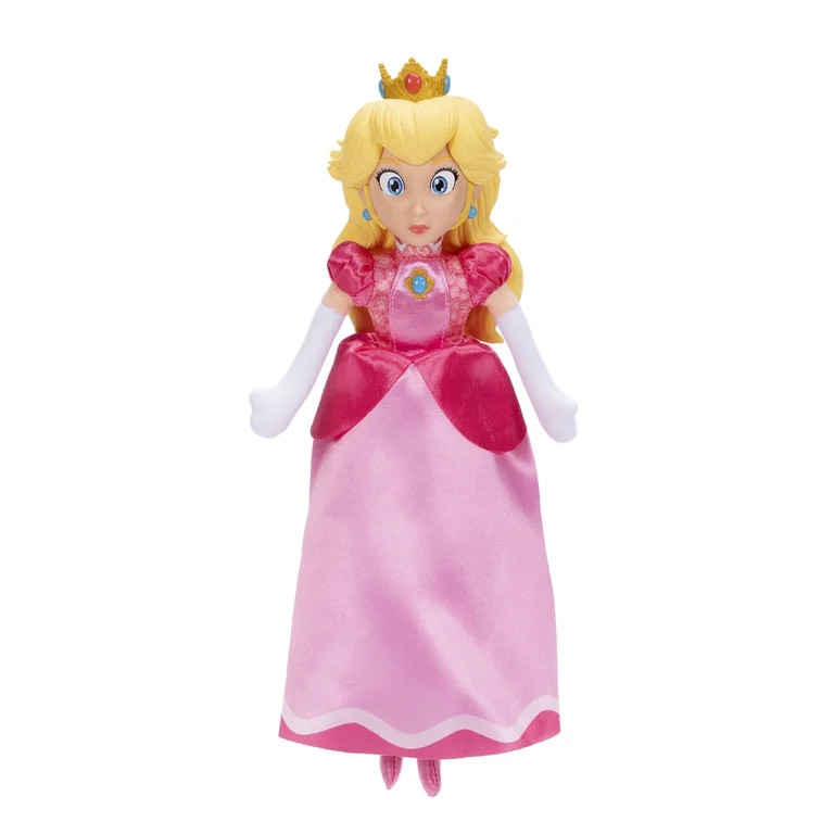 The Super Mario Galaxy Movie – 9 inch Plush Figure – Princess Peach | Walmart (US)