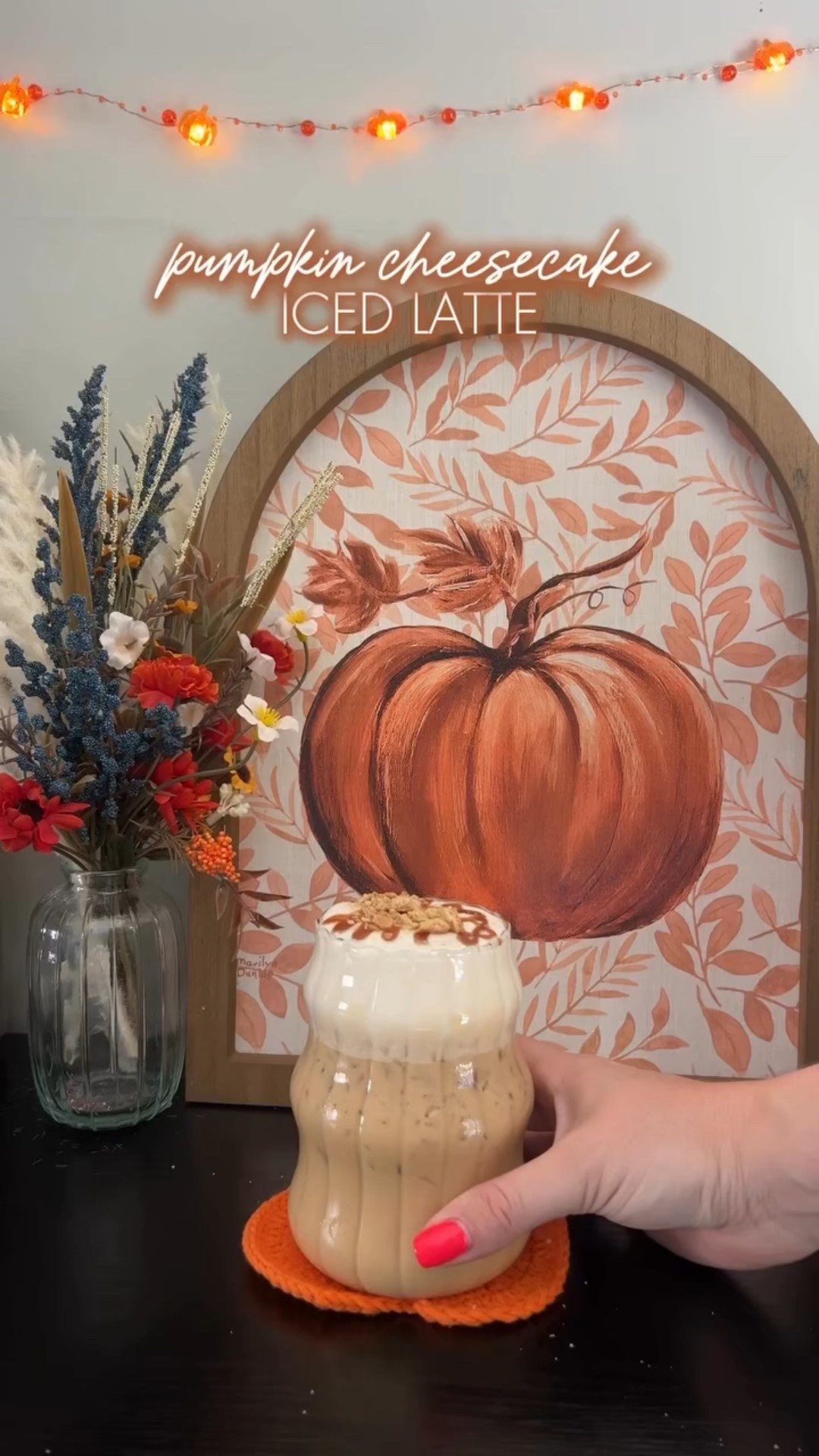 This may be my best creation yet - creamy, pumpkiny, spicy…this one’s got it all 🎃

Latte -
•bianco doppio @nespresso 
•pumpkin pie sauce @torani 
•sweet cream creamer @chobani 
•ice

Cold Foam -
•sweet cream creamer
•heavy cream
•white chocolate sauce, Torani
•cheesecake syrup @kyyachocolate (10% off at link in bio with code ‘MEGANKYYA10’)

•top with pumpkin pie sauce & crushed graham crackers 🧡

✨I’m Meg, the Iced Coffee Connoisseur! I’m bringing you all things coffee — including fun at home recipes & honest reviews of coffee shops all across NJ✨

#icedcoffeeconnoisseurs #nespressorecipes #nespresso #nespressovertuo #athomecoffee #coffeeinspo #athomecafe #coffeerecipes #athomecoffeerecipes #fallcoffeerecipes #falldrinkrecipes #pumpkinrecipes