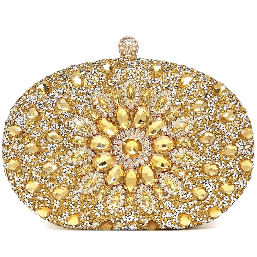 Women's Evening Bags Sparkly Rhinestone Clutch Purses Luxury Handbags | Amazon (US)