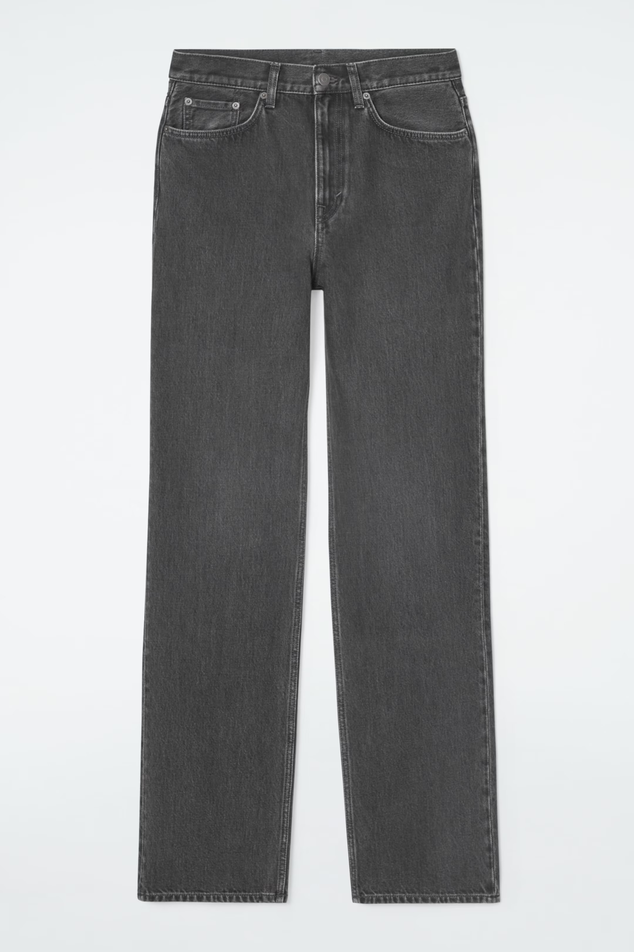 COLUMN STRAIGHT-LEG JEANS - WASHED BLACK | COS UK