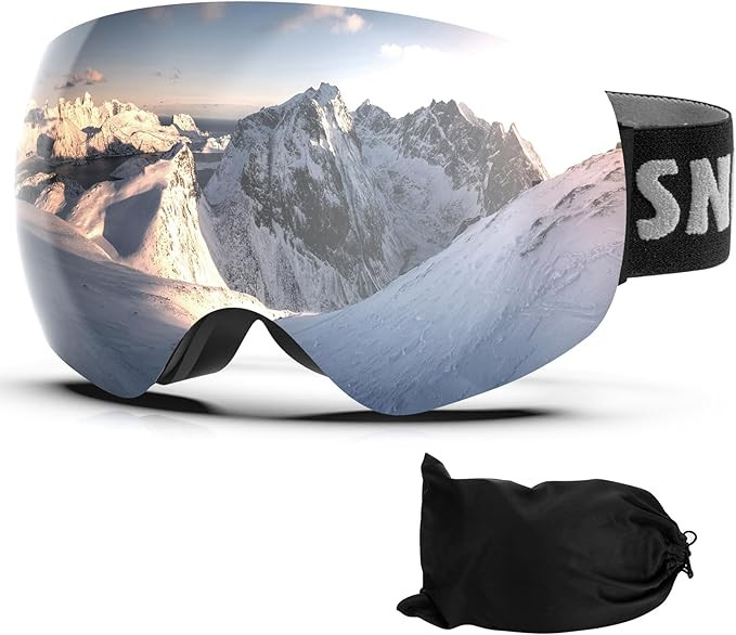 Ski Goggles Snowboard Goggles Adult, 100% UV Protection Anti-Fog Snow Goggles | Amazon (US)