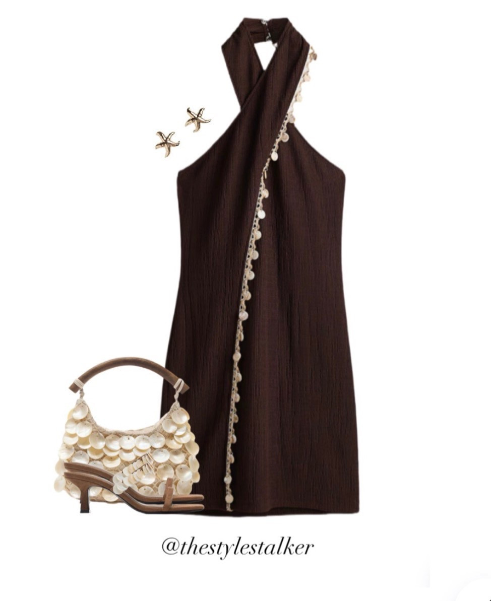 NEW in embellished dress now in brown & only £12.99 🐚🤎

#LTKstyletip #LTKuk