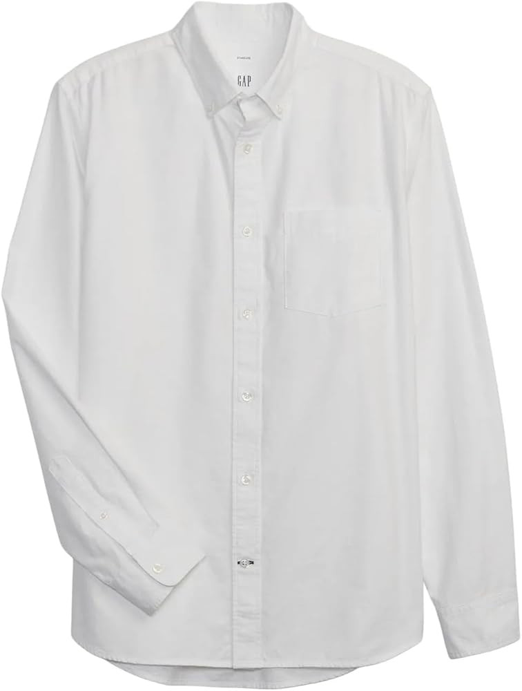 GAP Men's Long Sleeve Oxford Button Down Shirt | Amazon (US)