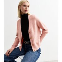 Women's Pink V-Neck Cardigan New Look | New Look (UK)