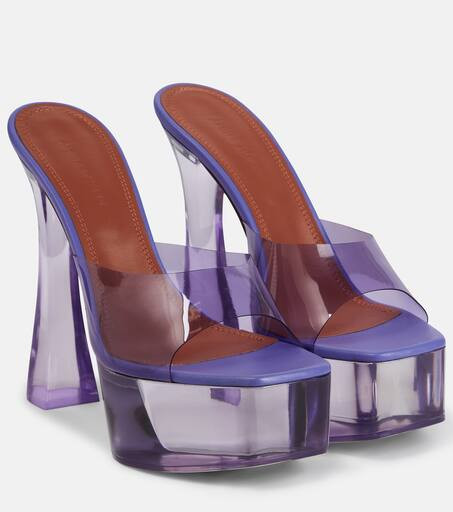 Dalida Glass PVC platform mules | Mytheresa (US/CA)