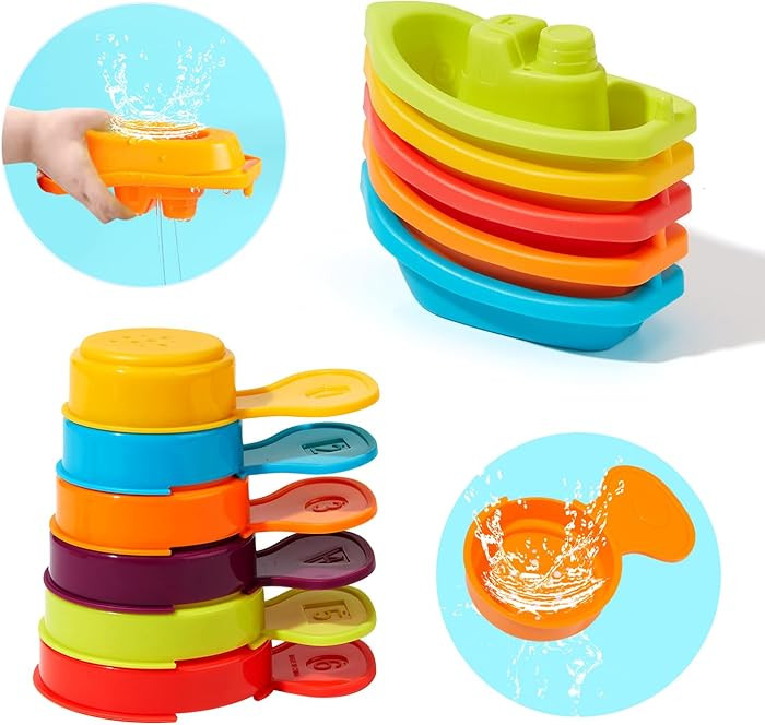 Baby Bath Toys for Kids Ages 1-3 Mold Free Bath Toys for Toddler 2-4 Bathtub Sand Beach Pool Wate... | Amazon (US)