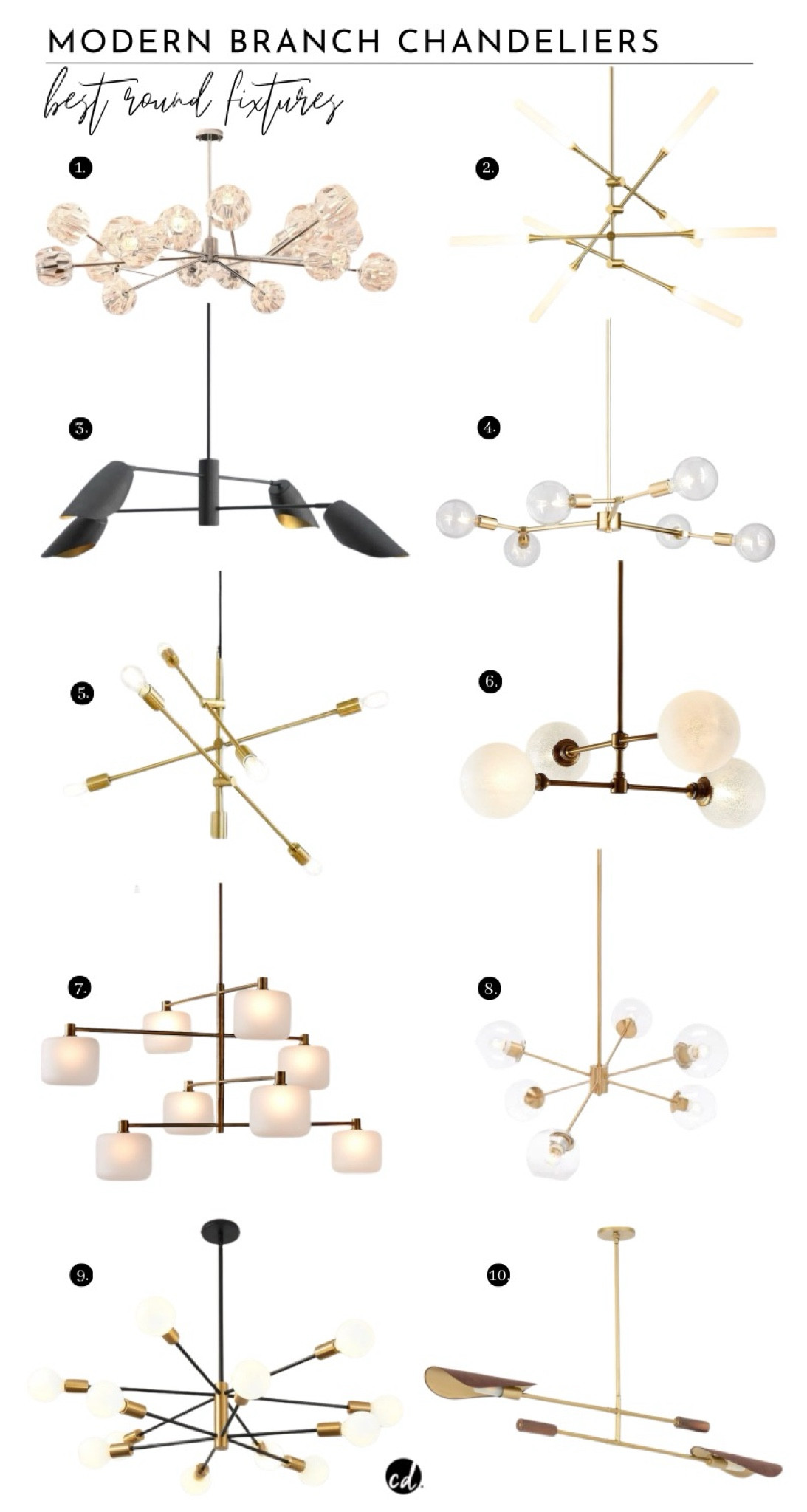 Modern Branch Chandeliers: Best Round Fixtures 

#LTKHome