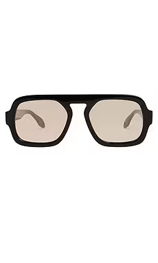 Elisa Johnson Polarized Jane Sunglasses in Gloss Black from Revolve.com | Revolve Clothing (Global)