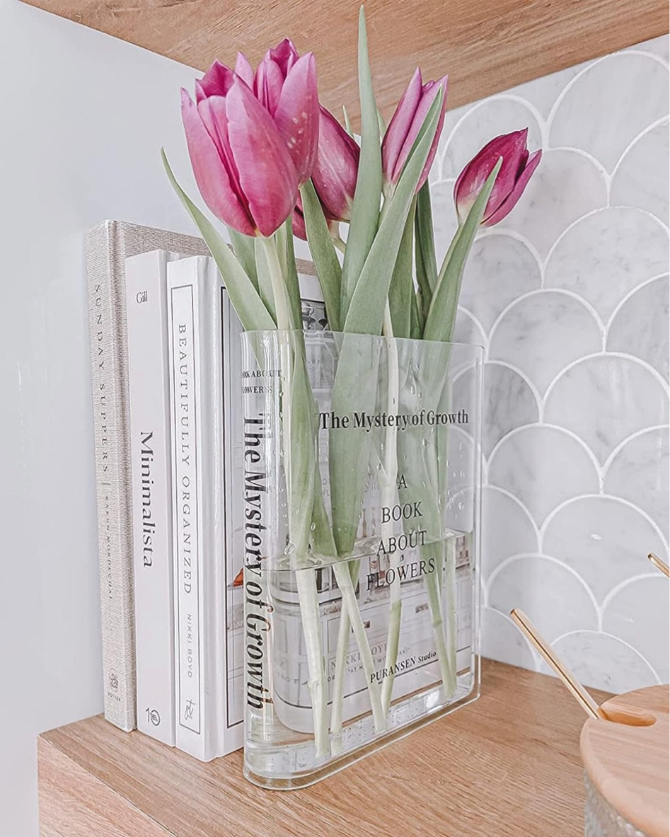 Puransen Book Vase for Flowers, Acrylic Clear Book Flower Vase, A Book About Flowers Vase, Unique Home/Bedroom/Office Accent Flowers Vase Decor Clear 



#LTKSale #LTKFind #LTKhome