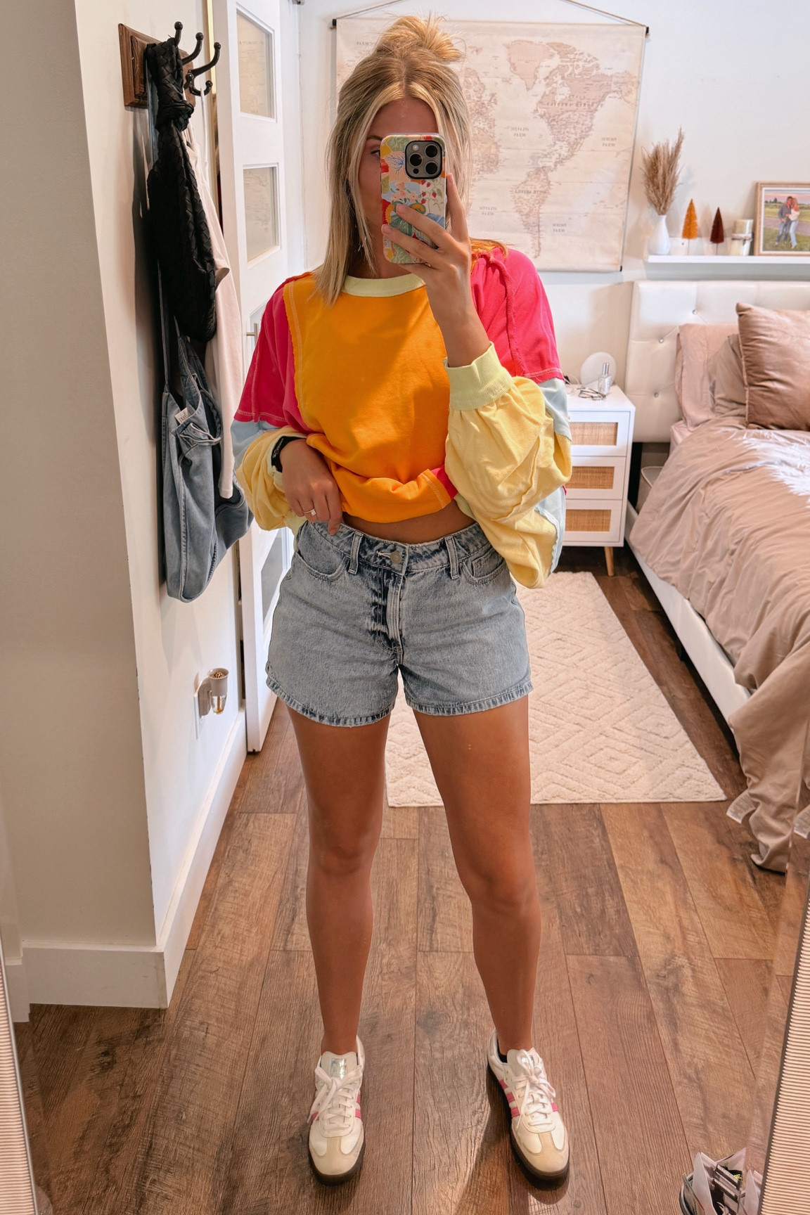 Favorite jean shorts! 
-“Ms. Johnson" Pullover from Wandering Rhodes Boutique 

#LTKFindsUnder50 #LTKBeauty #LTKStyleTip