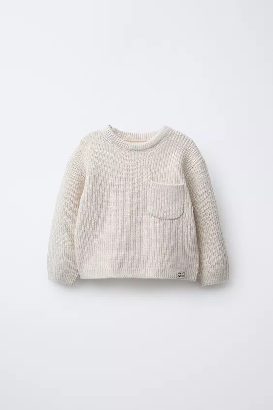 PURL KNIT POCKET JUMPER | Zara Canada
