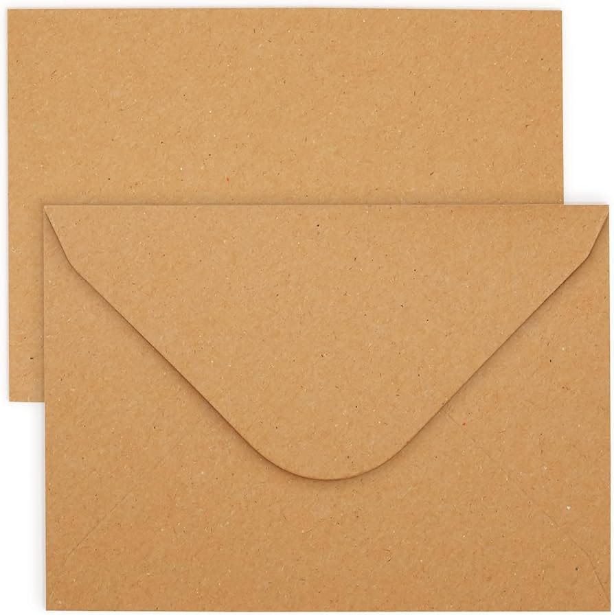 Juvale Kraft Paper Invitation Envelopes 4x6 for Special Occasions, Such As Wedding, Baby Shower, ... | Amazon (US)