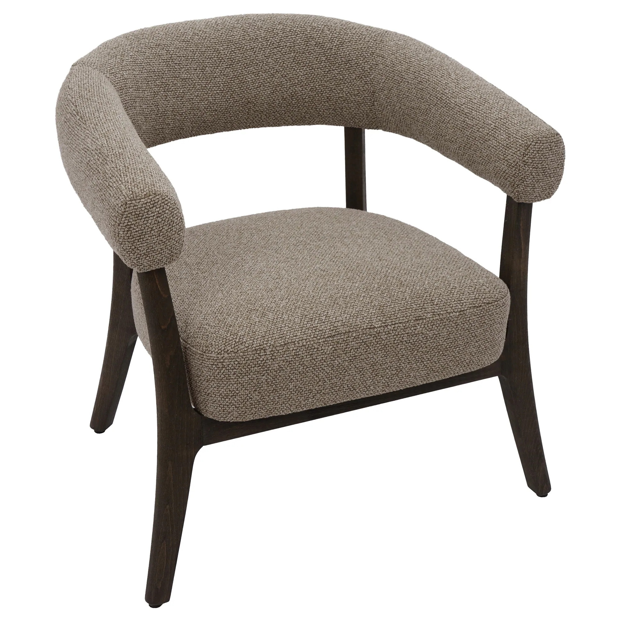 Modern Fabric and Solid Wood Accent Chair | Overstock